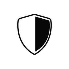 Shield icon, flat design best shield vector icon
