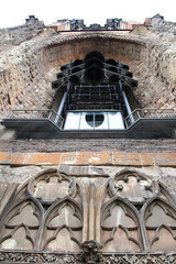 Ruinen der ehemaligen Hauptkirche St. Nikolai. Hansestadt Hamburg, Deutschland, Europa  --  
Ruins...