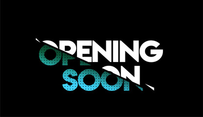 Opening Soon Calligraphic Style Text Vector illustration Design.
