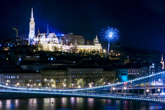 Budapest, Hungary New Year And New Decade Celebrations, 2020