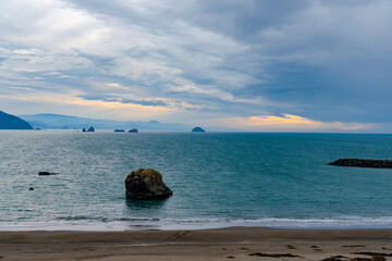 USA, Oregon, 22 of November 2020, awesome view on Pacific Ocean from the hill.