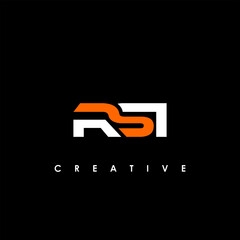RSI Letter Initial Logo Design Template Vector Illustration