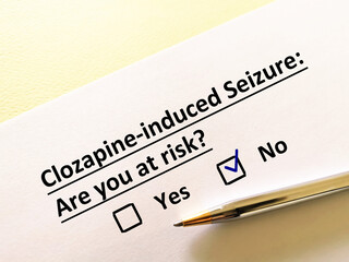 Obraz premium Questionnaire about psychiatry