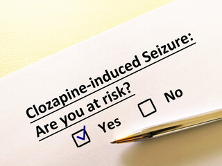 Obraz premium Questionnaire about psychiatry