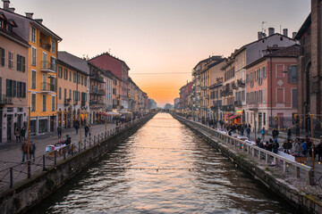 Navigli Canal In Milan