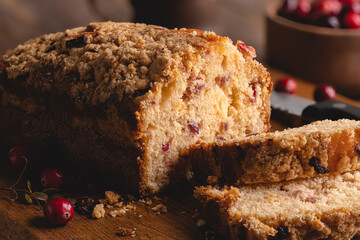Loaf of Cranberry Orange Bread