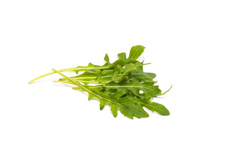 Vegetarian food, natural vitamins in green arugula leaf