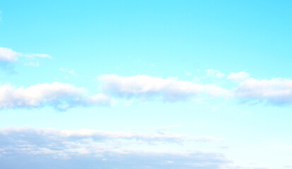 The background sky is blue, the clouds are beautiful from nature.