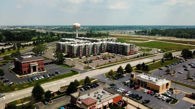 Dolly Shot of Corporate Apartments