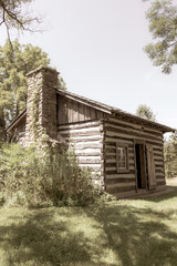 Historic cabin at state park