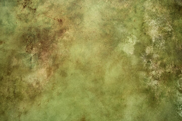 Beautiful grunge green background. Abstract decorative dark background. Rough stylized mystic texture wallpaper with copy space.