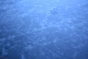 Fototapeta na wymiar ice puddle background abstract, winter seasonal cold blue