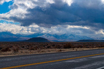 USA, NV, the 23 of November 2020, Nevada desert landscape. 