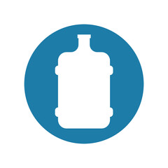 water plastic bottle line style icon  illustration design