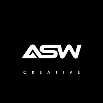 ASW Letter Initial Logo Design Template Vector Illustration