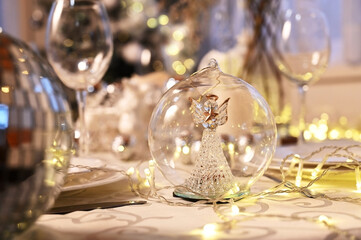 Christmas table setting
