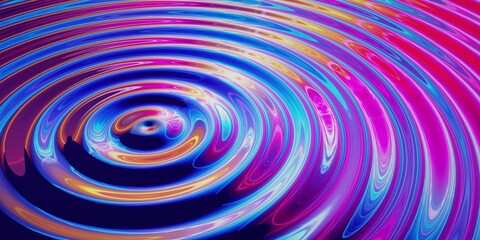 Wave dispersing across a surface.