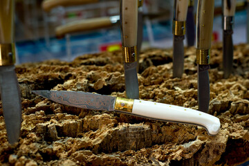 traditional handicraft Sardinian clasp knives called Leppa
