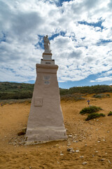 The statue Our Lady of Hope found on Ramla Beach, Gozo.