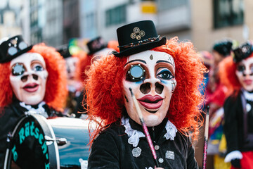 traditionelle Figur der Basler Fasnacht	