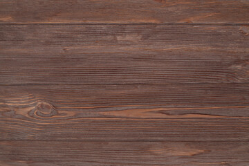 Photo of brown aged wooden background, texture, table top view
