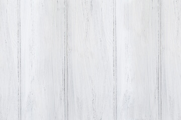 Photo of white aged wooden background, texture, table top view