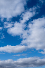 gray clouds in the blue sky, cirrus
