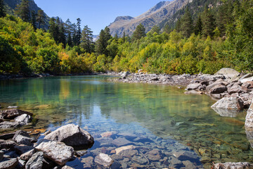 Mountain Baduk Lake in Teberda Nature Reserve