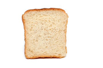 Toast bread on white background