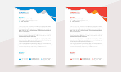 Letterhead design Template A4 Print Ready 