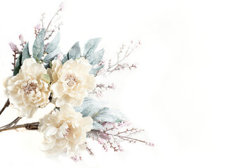 Colorful flower. Flower for decoration beauty postcards and design. floral background. bouquet of flowers. Isolate. Banner. Copyspace