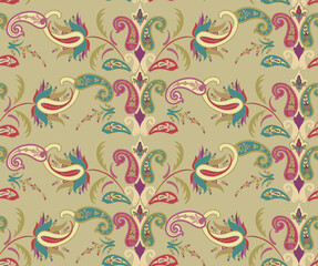
Pattern in oriental style on a gold background