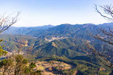 Fototapeta na wymiar 山と空の風景