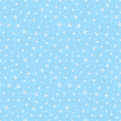 Christmas small snowflake seamless pattern