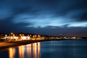 Fototapeta na wymiar View of The Bray Town during the night