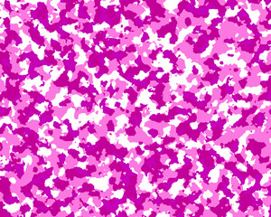 Plakat Pink and white camouflage texture. Illustration.