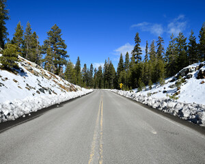 White Snow Open Road