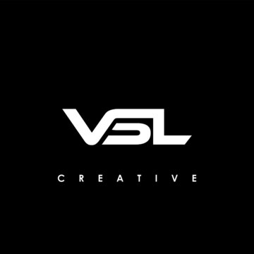 VSL Letter Initial Logo Design Template Vector Illustration