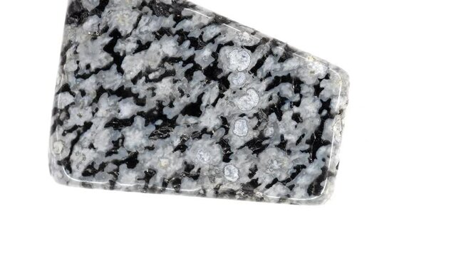 snowflake obsidian on turn table
