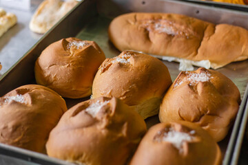 typical variuos of bread sell at the shop