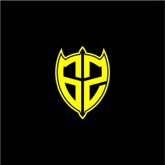 the initial letter of the shield logo G Z is yellow.