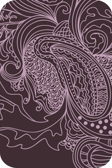 Floral card, invitation, banner template with empty space. Vector, abstract pattern