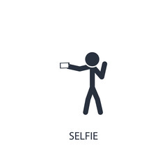 Human taking selfie icon