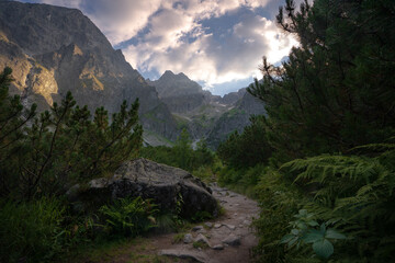 Fototapeta na wymiar Dolina Zeleneho plesa - High Tatras, Slovakia