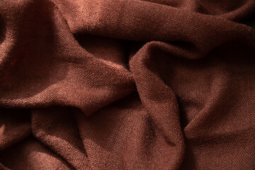 Beautiful folds of woolen stole