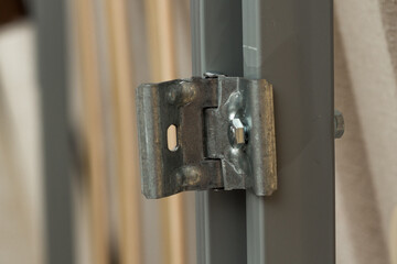 Close up of nuts and bolts. Concept of repair and technical assistance