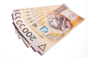 Polish currency 200 zloty