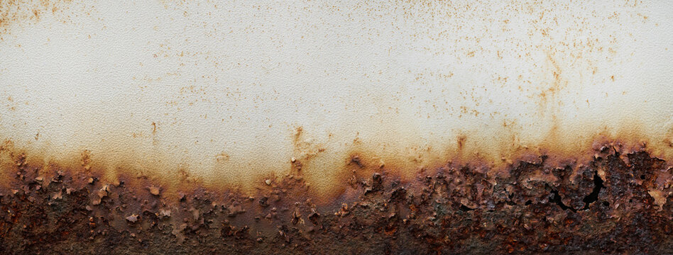 Rust of metals.Corrosive Rust on old iron.Use as illustration for presentation.Background rust texture as a panorama.	
