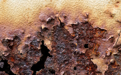Rust of metals.Corrosive Rust on old iron white.Use as illustration for presentation.Background...