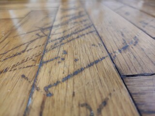 close up of a wooden table